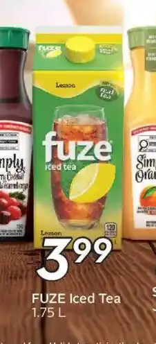 Safeway FUZE Iced Tea offer