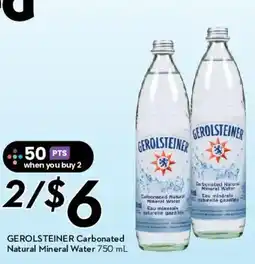 Safeway GEROLSTEINER Carbonated Natural Mineral Water offer