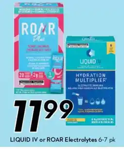 Safeway LIQUID IV or ROAR Electrolytes 6-7 pk offer