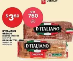 Independent Grocer D'italiano breads offer