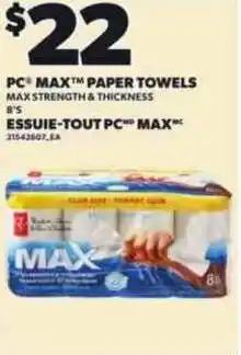 Independent Grocer Pc max paper towels offer