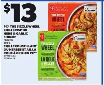 Independent Grocer Pc the sizzle wheel chili crisp or herb & garlic shrimp offer