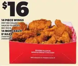 Independent Grocer 14 piece wings offer