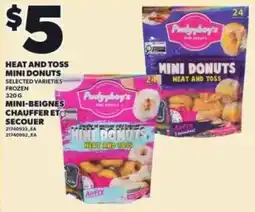 Independent Grocer Heat and toss mini donuts offer