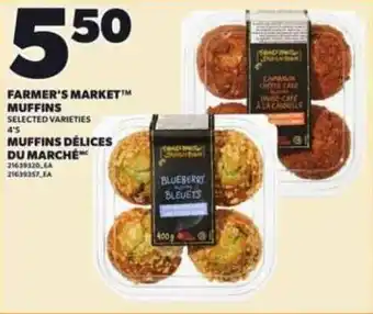 Independent Grocer Farmer's market muffins offer