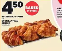 Independent Grocer Butter croissants offer