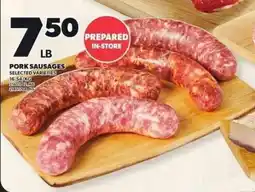 Independent Grocer Pork sausages offer