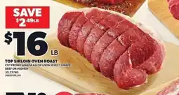 Independent Grocer Top sirloin oven roast offer