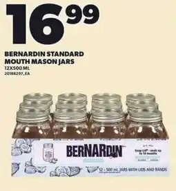 Independent Grocer Bernardin standard mouth mason jars offer