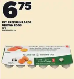 Independent Grocer Pc free run large brown eggs offer
