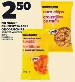 Independent Grocer No name crunchy snacks or corn chips offer