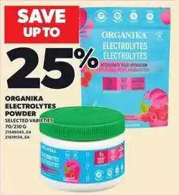 Independent Grocer Organika electrolytes powder offer
