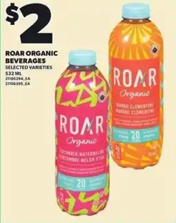 Independent Grocer Roar organic beverages offer