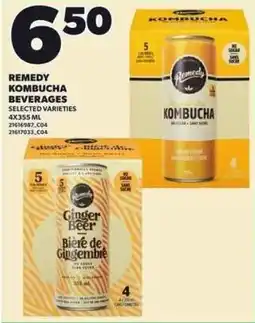 Independent Grocer Remedy kombucha beverages offer