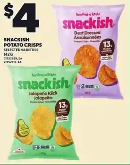 Independent Grocer Snackish potato crisps offer