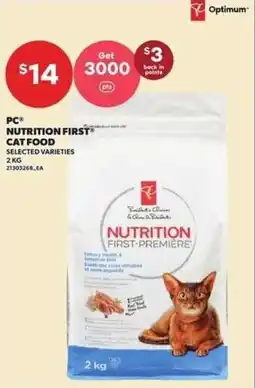 Independent Grocer Pc nutrition first cat food offer