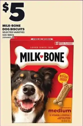 Independent Grocer Milk-bone dog biscuits offer