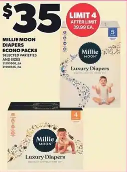 Independent Grocer Millie moon diapers econo packs offer