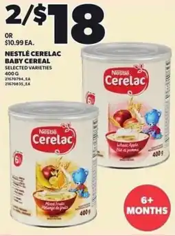 Independent Grocer Nestlé cerelac baby cereal offer