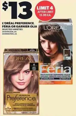 Independent Grocer L'oréal preference, féria or garnier olia offer
