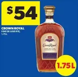 Real Canadian Liquorstore Crown royal fine de luxe rye offer