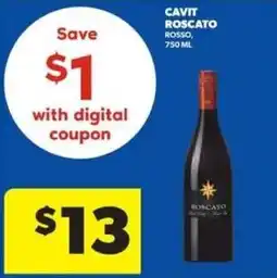 Real Canadian Liquorstore Cavit roscato rosso offer