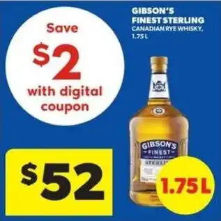 Gibson's finest sterling canadian rye whisky