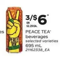 Independent Grocer Peace tea offer