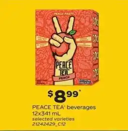 Independent Grocer Peace tea beverages offer