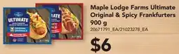 Dominion Maple Lodge Farms Ultimate Original & Spicy Frankfurters offer