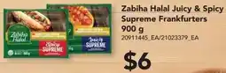 Dominion Zabiha Halal Juicy & Spicy Supreme Frankfurters offer