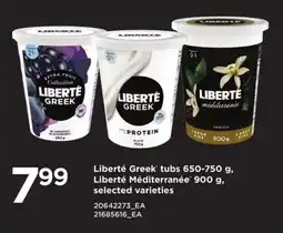 Independent Grocer Liberté greek tubs offer