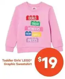 Dominion Toddler Girls' LEGO Graphic Sweatshirt offer