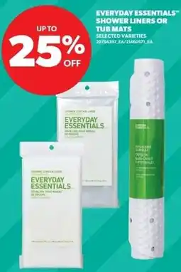 Dominion Everyday essentials shower liners or tub mats offer