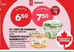 Atlantic Superstore PC Dips or hummus offer