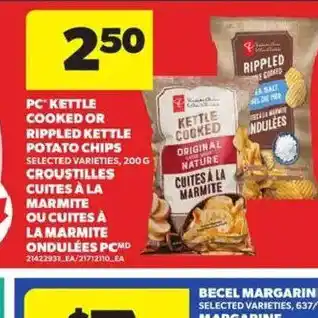 Atlantic Superstore PC Kettle cooked or rippled kettle potato chips offer