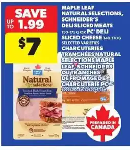 Atlantic Superstore Natural selections, schneider's maple leaf deli sliced meats offer