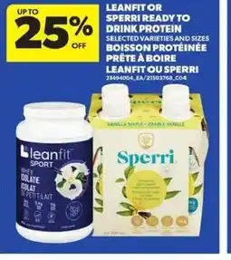 Atlantic Superstore Leanfit or sperri ready to drink protein offer