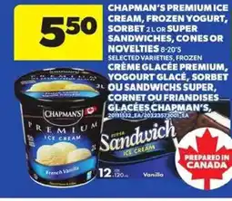 Atlantic Superstore CHAPMANS PREMIUM Ice cream offer