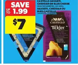 Atlantic Superstore CASTELLO Havarti, cheddar or blue cheese offer