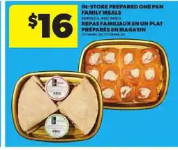 Atlantic Superstore In-store prepared one pan family meals offer