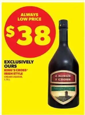 Real Canadian Liquorstore KING’S CROSS Irish Style Cream Liqueur offer