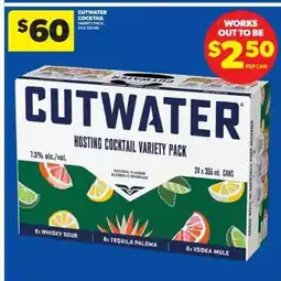 Real Canadian Liquorstore Cutwater Cocktail Variety Pack offer
