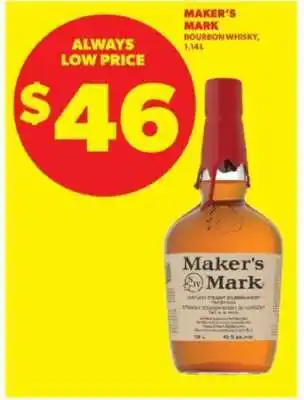 Real Canadian Liquorstore Maker's Mark Bourbon Whisky offer