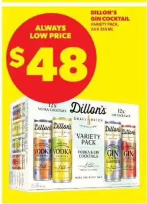 Real Canadian Liquorstore Dillon's Gin Cocktail Variety Pack offer