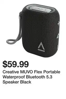 Newegg Creative MUVO Flex Portable Waterproof Bluetooth 5.3 Speaker Black offer