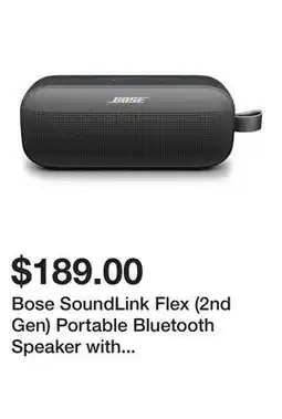 Newegg Bose SoundLink Flex (2nd Gen) Portable Bluetooth Speaker with Waterproof/Dustproof Design - Black offer