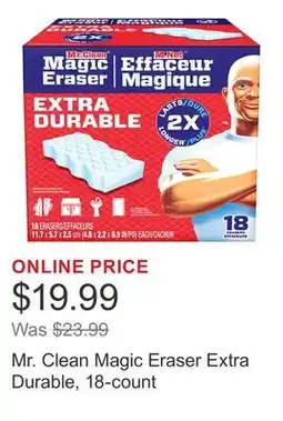 Costco Mr. Clean Magic Eraser Extra Durable, 18-count offer