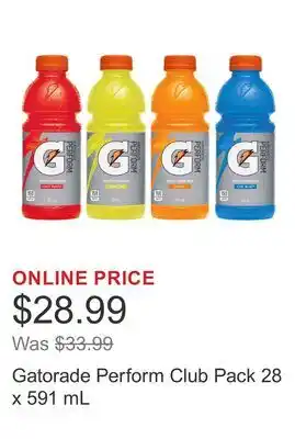 Costco Gatorade Perform Club offer