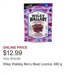 Costco Wiley Wallaby Berry Blast Licorice offer